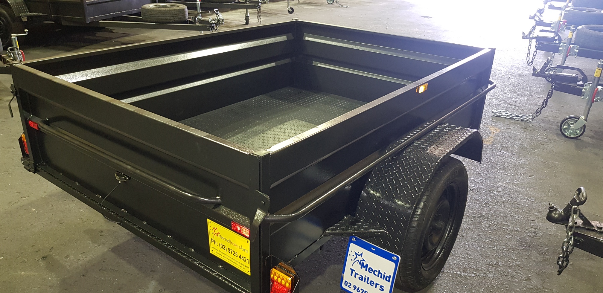 7×5 Box Trailer High Side