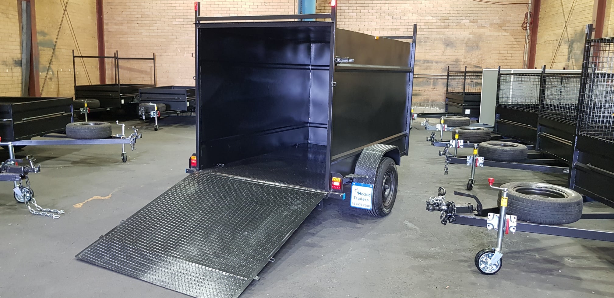 8×5 Enclosed Trailer 1400 kgs GVM with Ramp