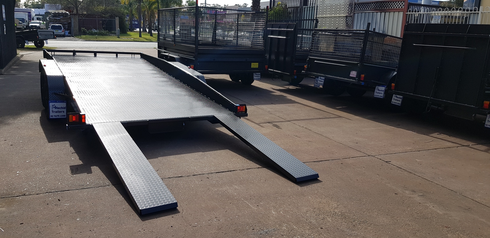 15×6.6ft Tilt Tray Car Trailer