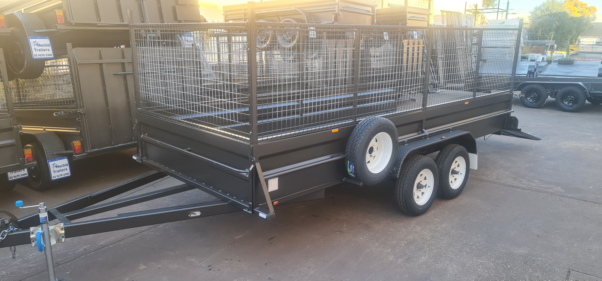 16×6.6ft Car Trailer 2800KGS Use for Multi Purpose and 900mm cage