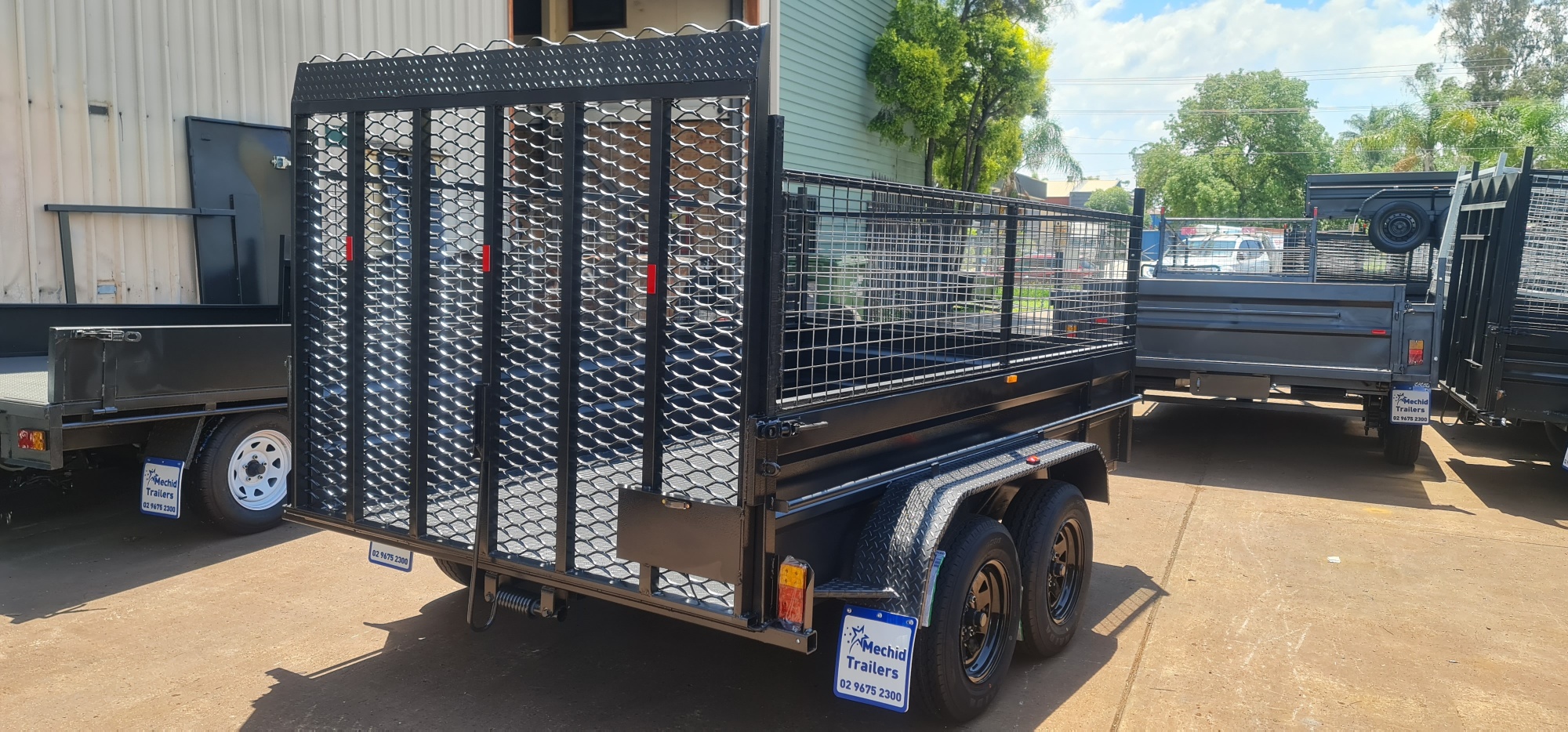 10×6 with Hard Mesh Ramp 1500mm 2000kgs GVM