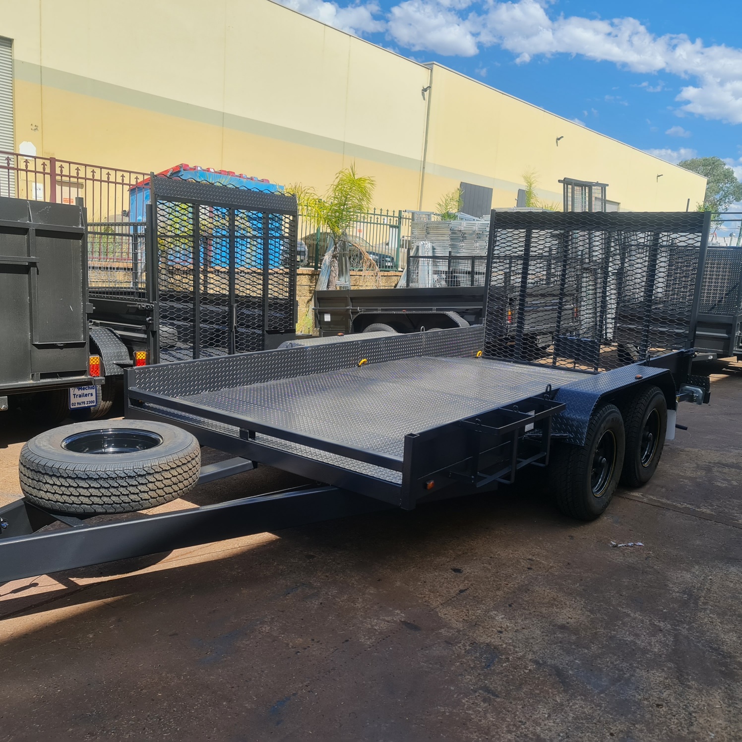 14×6.6ft Machinery Trailer 4.5tn GVM with Electric brakes on four wheels