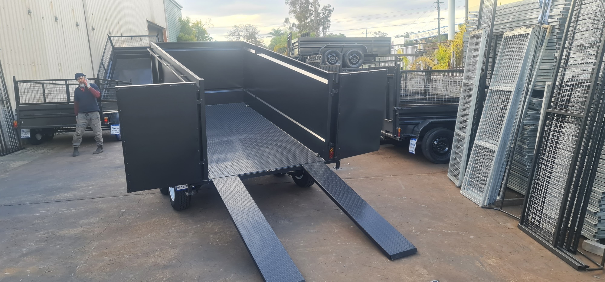 10×5 Tipper Trailer High Wall 1140mm 3500kgs GVM