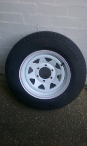 Trailer 15″ Wheels Rim and Tyre Fitted Sunraysia 6 Stud