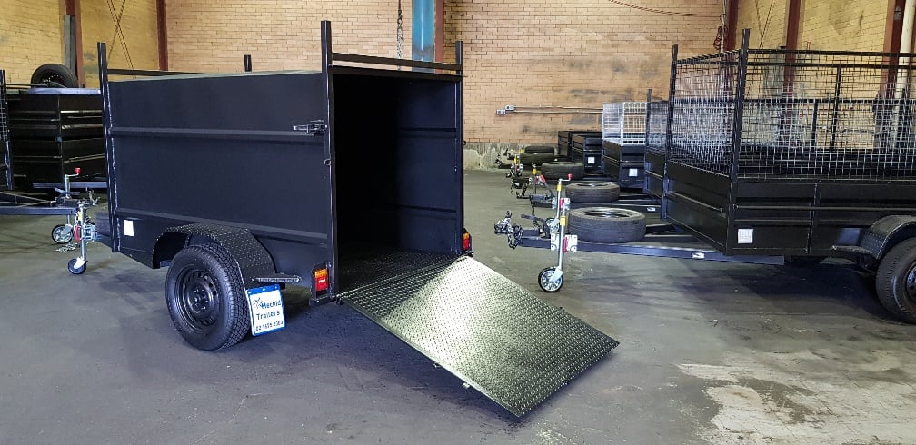 7×4 Enclosed Trailer 750kg GVM with Ramp
