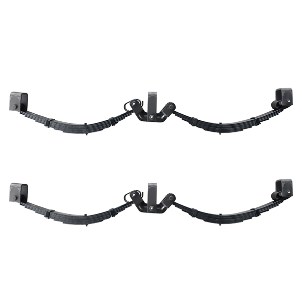 Tandem 7 leaf Rocker Roller Suspension Spring Complete Assembly off center