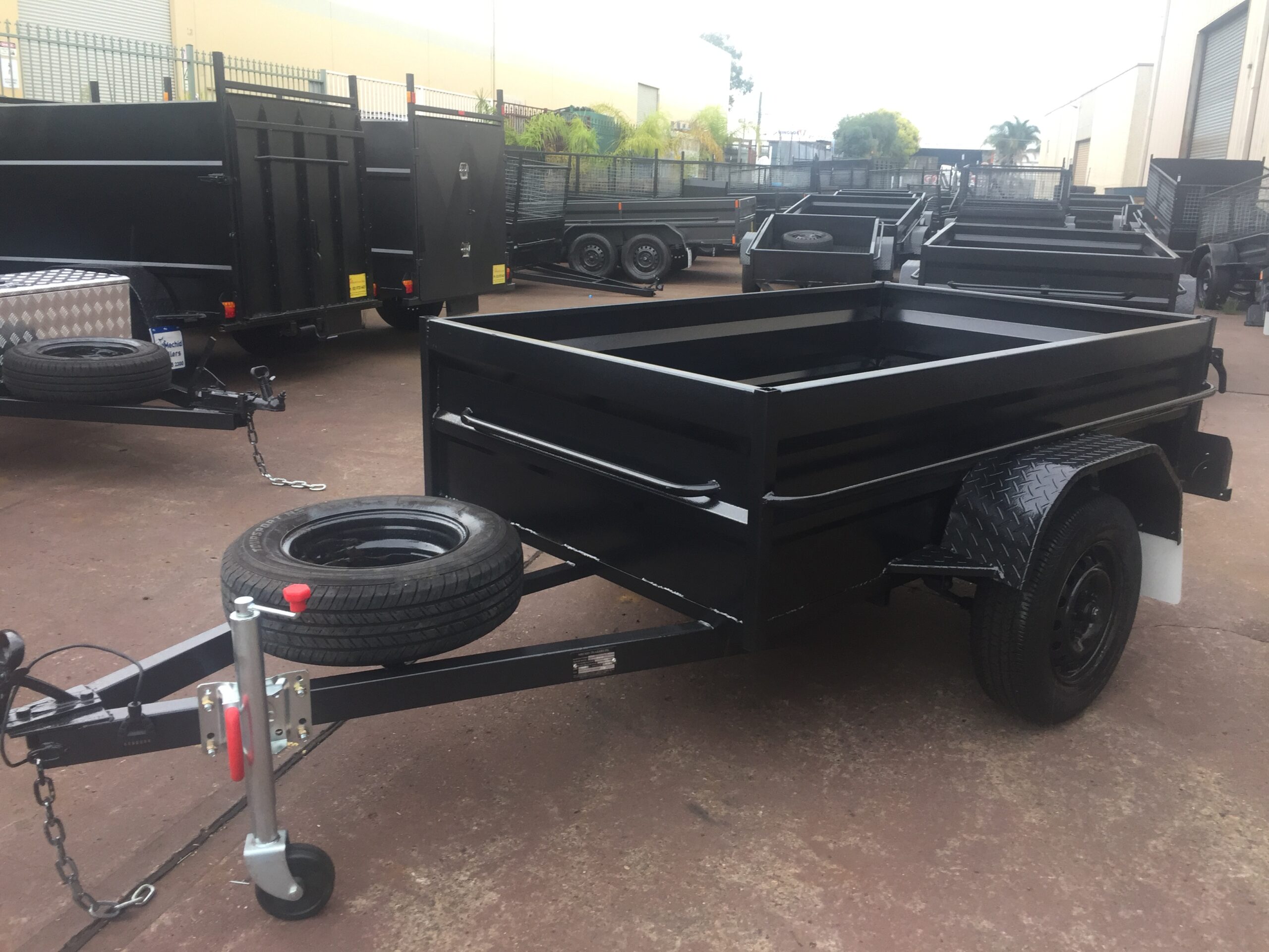 7×4 Box Trailer High Side