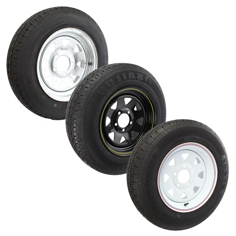 Trailer 14″ Wheels Rim and Tyre Fitted