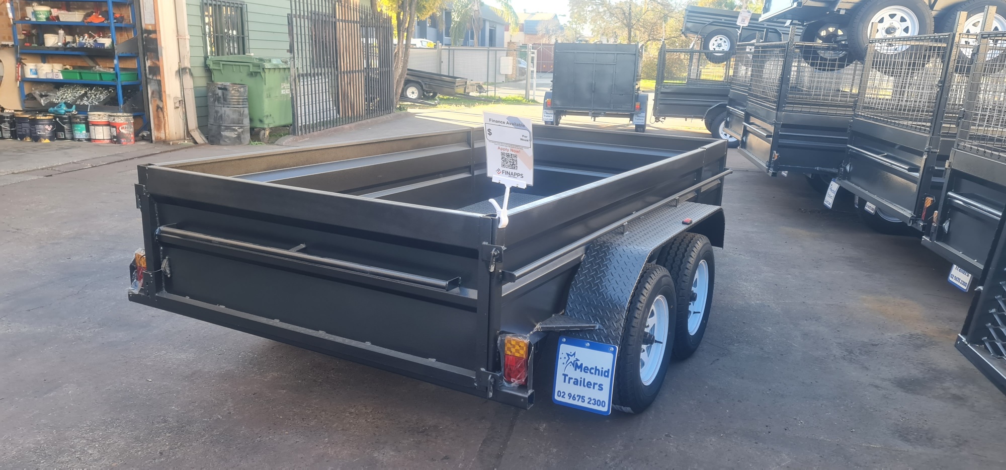 10x5 Tandem High Side 2000kgs GVM - Mechid Trailers