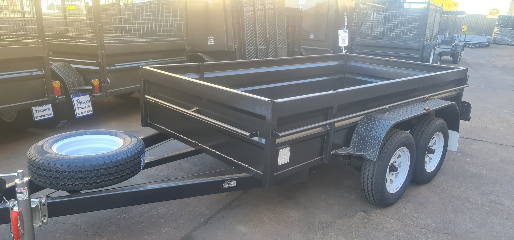 10x5 Tandem High Side 2000kgs GVM - Mechid Trailers