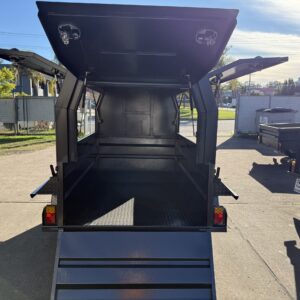 7x4 Box Trailer 1400 kgs GVM with 3 door canopy